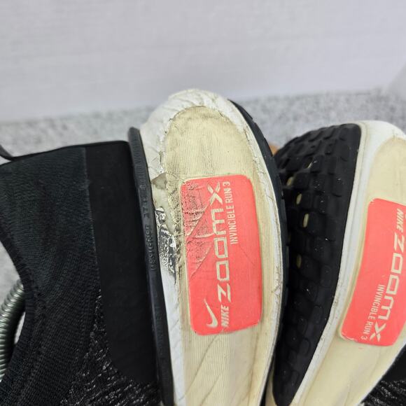 Nike ZoomX Invincible 3 Black White Athletic Running Shoe Mens 11.5 DR2615-001 - Picture 9 of 14